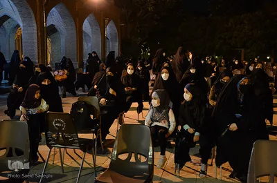 عزداری شب هشتم ماه محرم در مسجد کبود‎‎