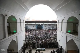 تشییع پیکر شهید مدافع امنیت امیرحسین ابراهیمی در بیرجند