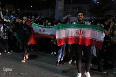 شادمانه پیروزی تیم ملی در شیراز