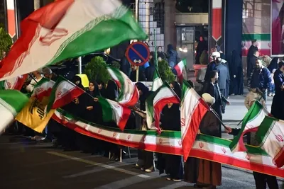 اجتماع دانشگاهیان دانشگاه تبریز در حمایت از آرمان‌های انقلاب