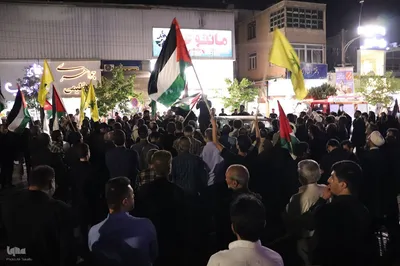 تجمع مردم انقلابی ملایر در محکومیت جنایت رژیم خبیث صهیونیستی‎