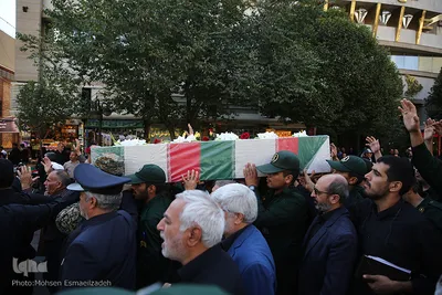تشییع شهید محسن مهاجر قوچانی