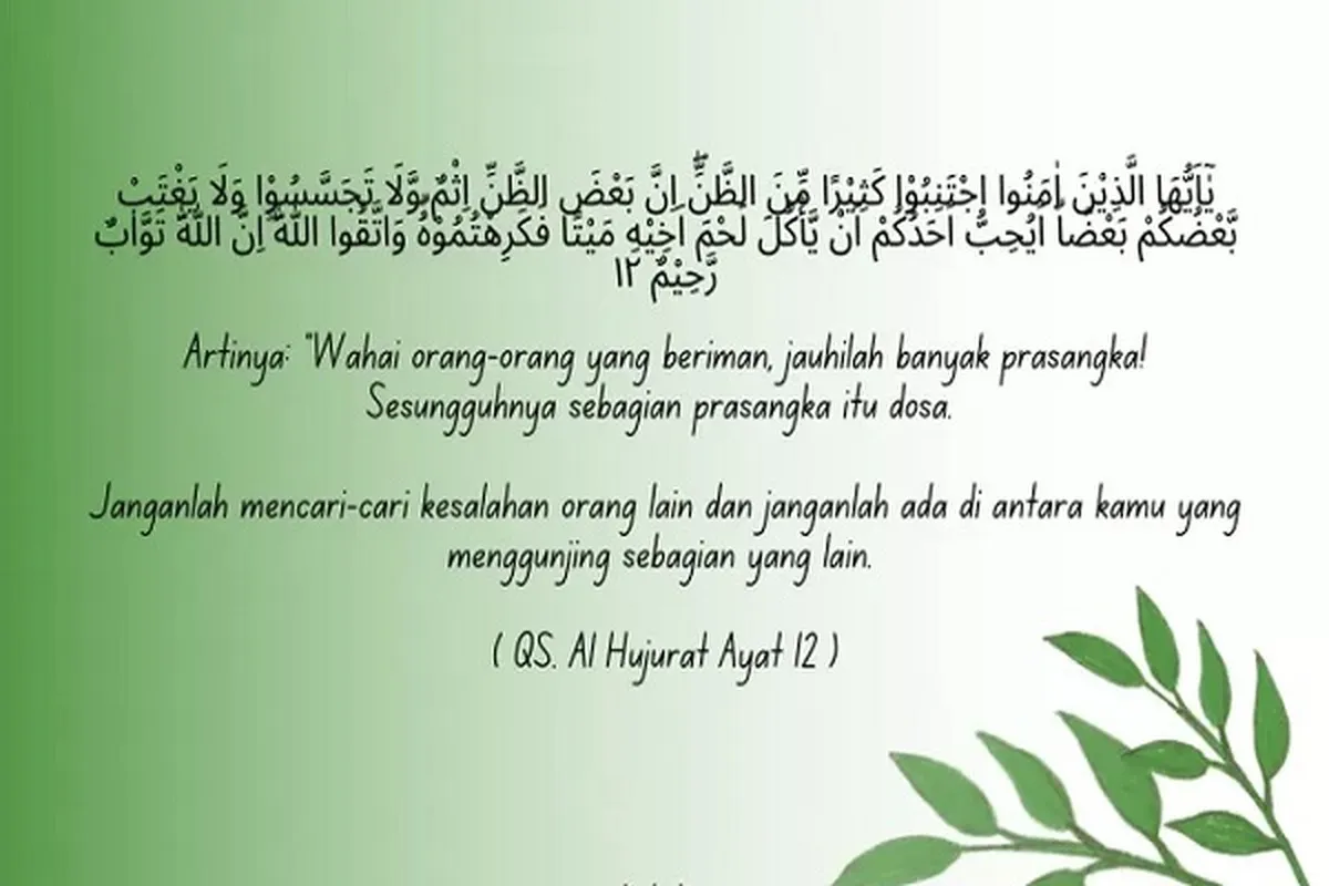 Berprasangka Buruk dalam Perspektif Alquran