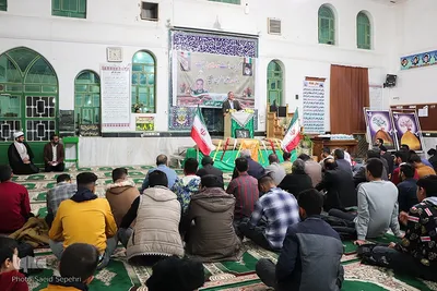 مراسم یاد بود شهدای شاه چراغ در مسجد جامع حسین آباد ناظم