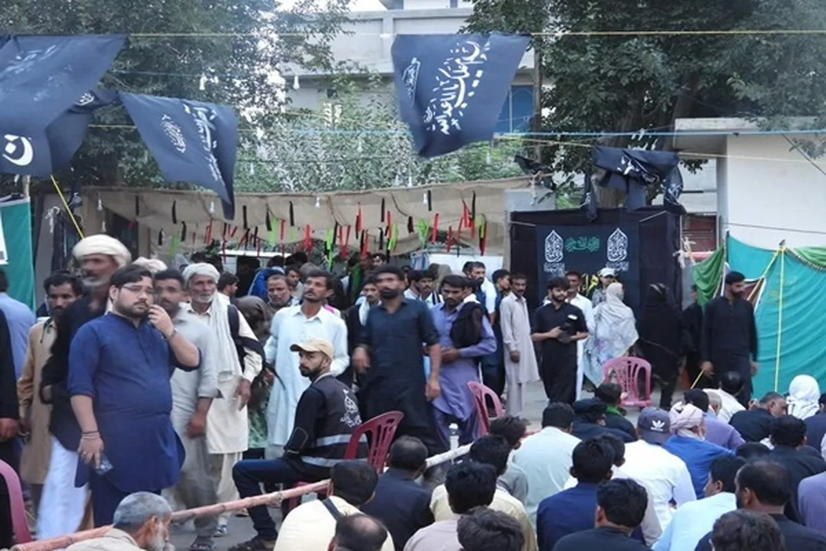 باب الرضا کوئٹہ میں کربلاء و مشھد کی فضاء