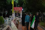 حال و هوای گلستان شهدای اصفهان در شب‌های حماسه و حضور