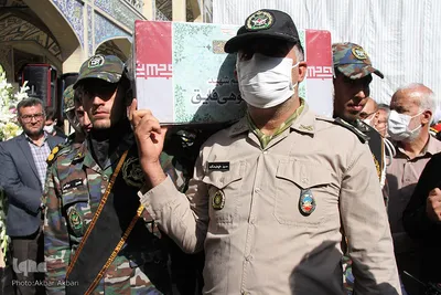 تشییع پیکر شهید سانحه کنارک در شهرکرد