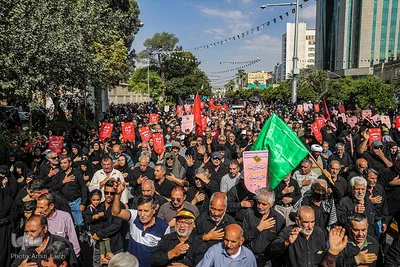 مراسم راه‍یمایی جاماندگان اربعین در شیراز