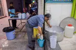 لحظه افطار در مساجد 