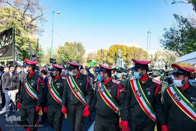 مراسم تشییع حاج بیوک آسایش مداح اهل‌بیت(ع) و رزمنده دوران دفاع مقدس‎‎