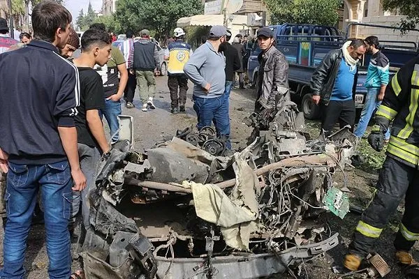 ۱۲ کشته در انفجار خودرو بمب‌گذاری شده در «جسرالشغور» سوریه