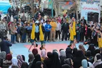 تجمع بزرگ منتظران ظهور هم‌زمان با شب نیمه‌شعبان در ملایر
