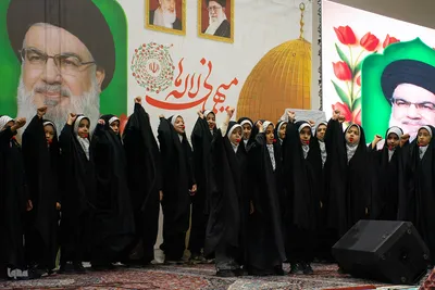 مراسم اولین سالگرد شهادت سید حسن نصرالله و سردار نیلفروشان در اصفهان
