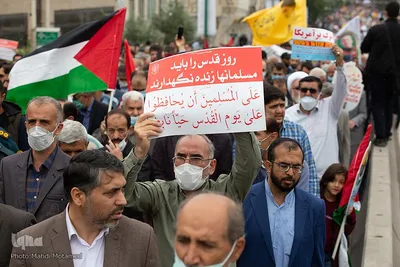 راهپیمایی روز قدس در قزوین‎‎