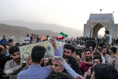 مراسم وداع با شهید «محمد علیپور‎‎» در شیراز