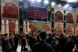 İmam Əlinin (ə) hərəmində Həzrət Peyğəmbərin (s) rehləti münasibətilə əzadarlıq - FOTO