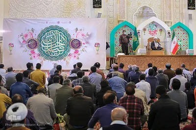 مراسم بزرگداشت آیت‌الله ربانی شیرازی در حرم مطهر