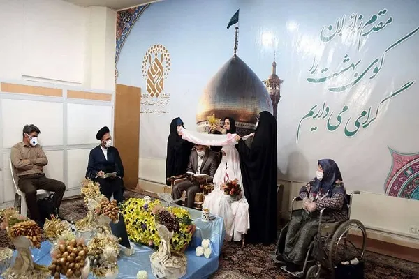 میزبانی اتاق عقد حرم مطهر بانوی کرامت از ۱۳۰پیوند آسمانی