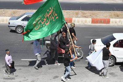 مراسم پیاده‌روی جاماندگان اربعین در شهر یولاگلدی آذربایجان غربی‎