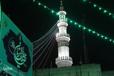 چراغانی مسجد جمکران در آستانه نیمه شعبان
