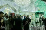 آئین وداع با پیکر شهید عبدالله اسکندری در حرم شاهچراغ(ع)