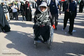 پیاده‌روی زائران اربعین از مسیر طریق الحسین(ع)