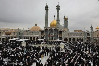 تحویل سال جدید در حرم حضرت معصومه(س)