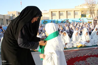 جشن تکریم روزه اولی‌ها در شاهدیه یزد