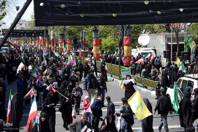 تهران در سوگ چهلمین روز شهادت رهبر شهید انقلاب اسلامی