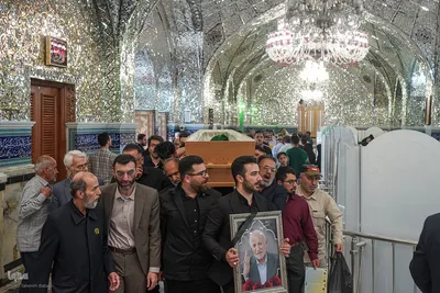 مراسم خاک سپاری خادم‌القرآن عبدالرسول عبایی