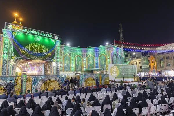 برگزاری جشن میلاد امام حسن مجتبی(ع) از سوی آستان عباسی + عکس