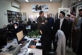 بازدید حجت‌الاسلام والمسلمین سیدعبدالفتاح نواب، نماینده ولی فقیه در امور حج و زیارت و سرپرست حجاج ایرانی از ایکنا