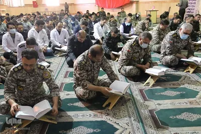 محفل انس با قرآن در مرکز آموزش پدافند هوایی سمنان