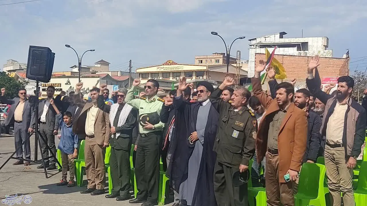 اجتماع ضد صهیونیستی دانشجویان مازندران در بابلسر