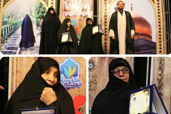 تقدیر از مادر شهید بیاتی و محمدی معین در فرهنگسرای گلستان