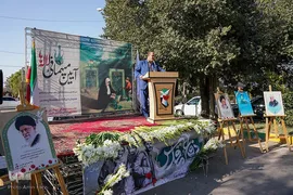 گلباران مزار شهدا در دارالرحمه شیراز