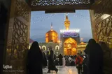حرم مطهر رضوی در شب نیمه شعبان
