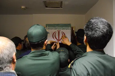 وداع با پیکر شهید جلالی نسب