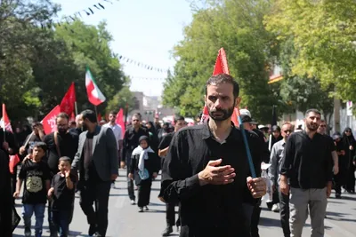راهپیمایی جاماندگان اربعین در اردبیل