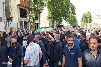 مراسم وداع با شهید امیرحسین باقرلو‎ در خوی
