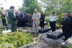 آیین عطر افشانی  و غبارروبی مزار شهدا در سوادکوه شمالی