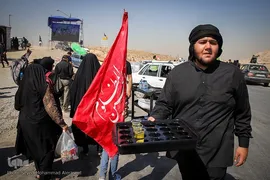 زائران پیاده حرم مطهر امام رضا (ع)