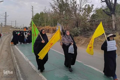 راهپیمایی خانوادگی «بانوان زهرایی» در پیاده راه سلامت بلوار شهید چمران شیراز 