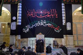 مراسم عزاداری سیدالشهدا در حرم حضرت معصومه(س)