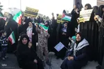 تجمع مردم سمنان در محکومیت جنایت اسرائیل در غزه‎