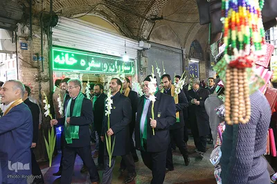 مراسم تعویض پرچم آستان مقدس حضرت عبدالعظیم حسنی(ع)