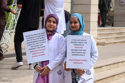 تجمع پرشور دانشگاهیان علوم پزشکی شیراز در محکومیت جنایات رژیم صهیونیستی‎