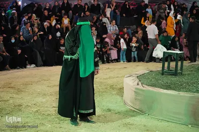 آیین تعزیه‌خوانی «دایره قسمت» در میدان امام علی (ع) اصفهان