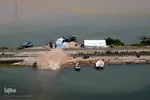 تصویر هوایی از مناطق سیل زده