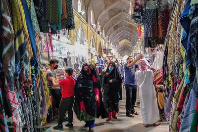 تب و تاب بازار شیراز در آستانه عید نوروز‎‎